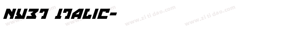Nyet Italic字体转换